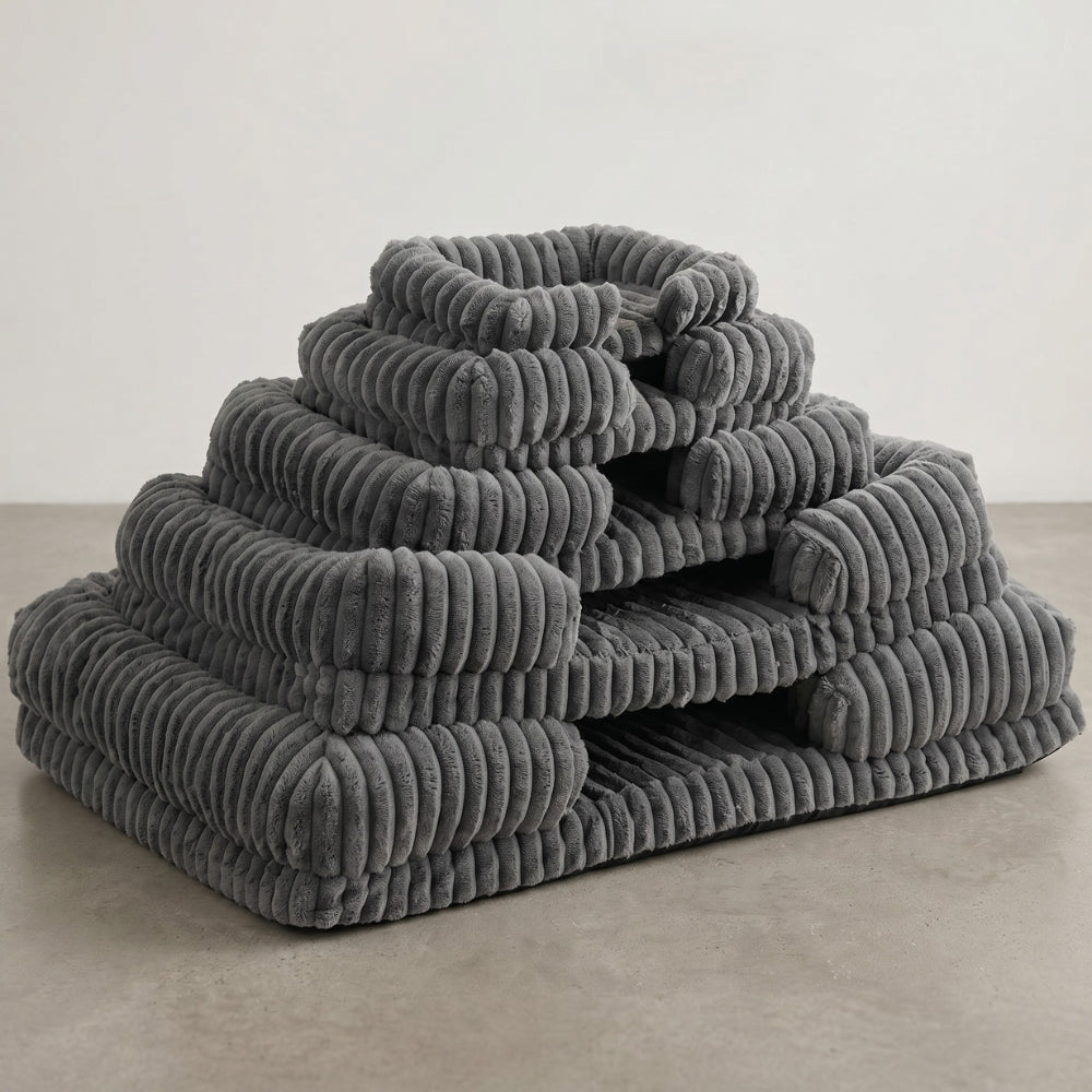 panier-pour-chien-orthopedique-rectangulaire-cotele-gris-tailles
