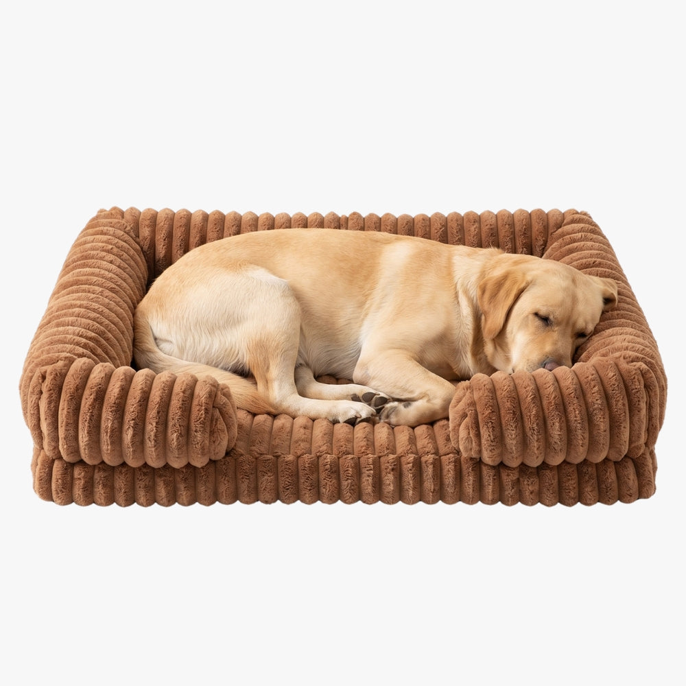 panier-pour-chien-orthopedique-rectangulaire-cotele-marron
