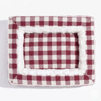 panier-pour-chien-rectangulaire-carreaux-anti-stress-interieur-fourrure-dessus