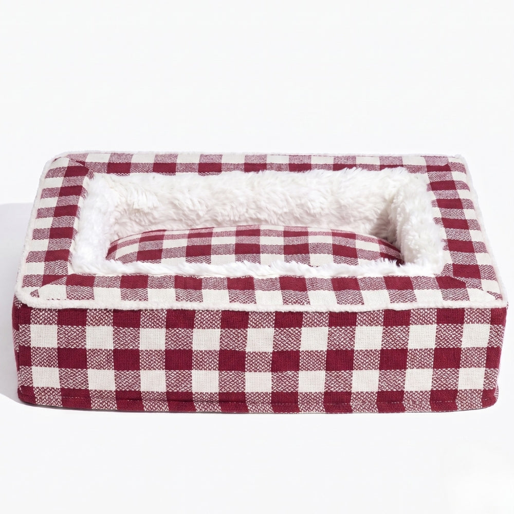 panier-pour-chien-rectangulaire-carreaux-anti-stress-interieur-fourrure