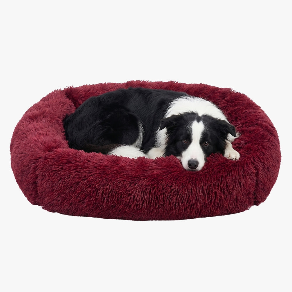 panier-pour-chien-rectangulaire-moelleux-en-fourrure-rouge