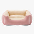 panier-pour-chien-rectangulaire-rose-a-rebords-vide