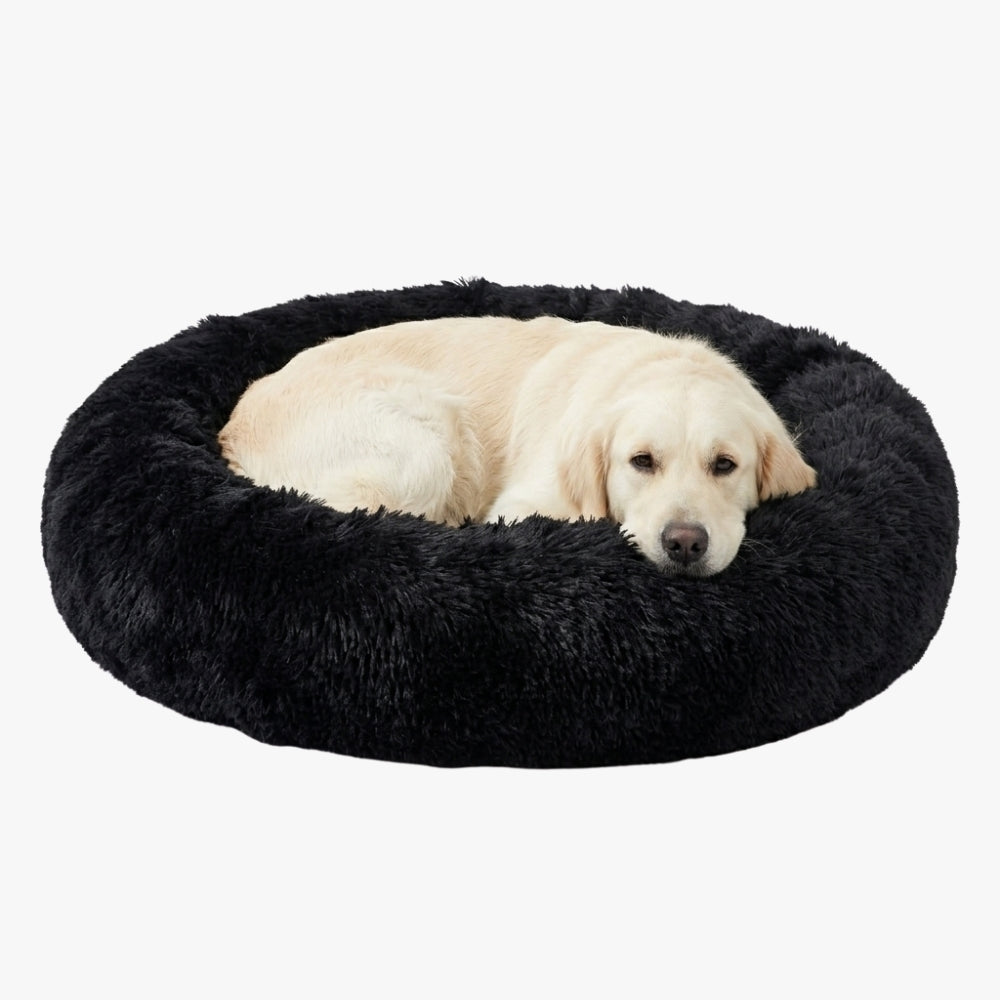 panier-pour-chien-rond-moelleux-en-fourrure-noir