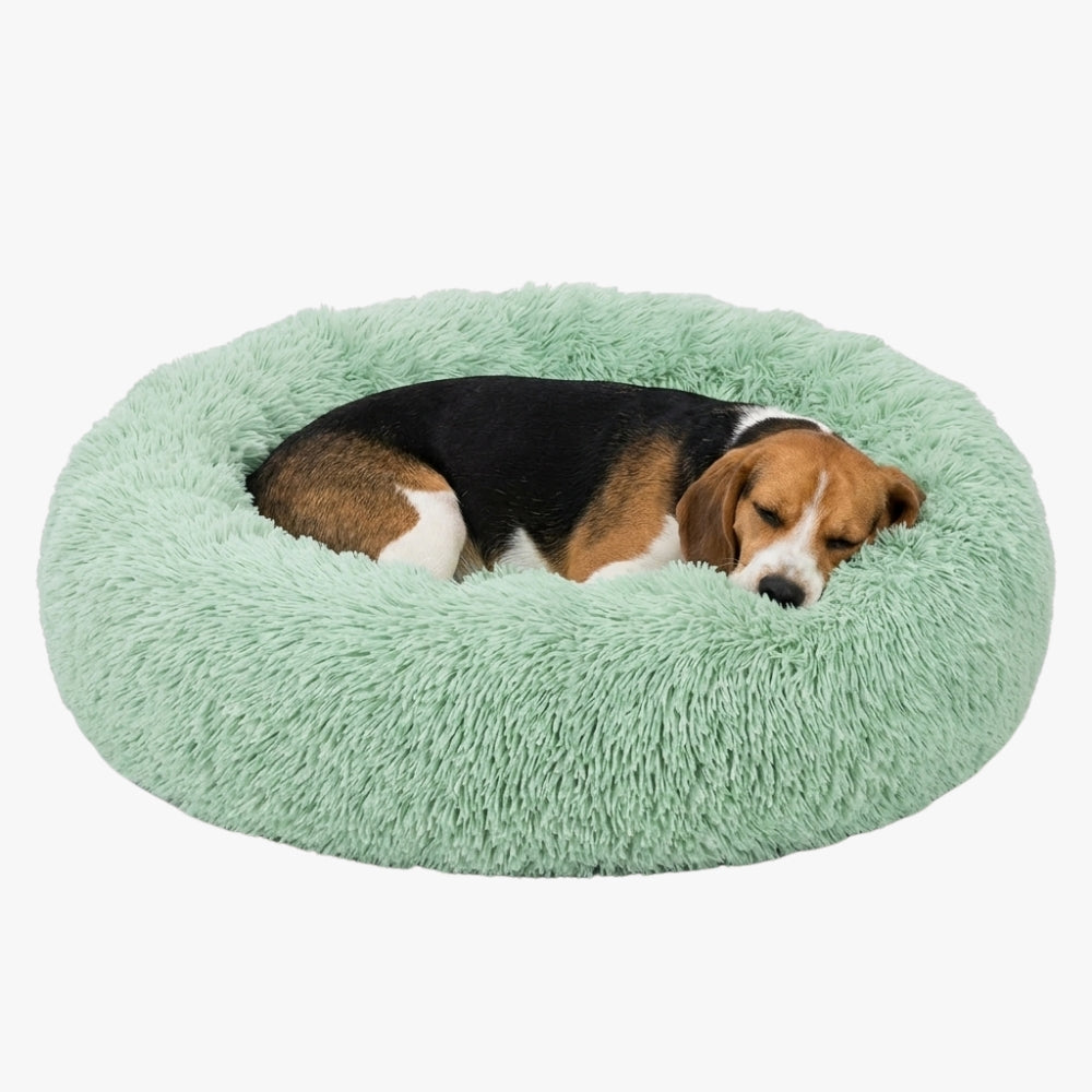 panier-pour-chien-rond-moelleux-en-fourrure-vert-pale