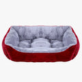 panier-pour-chien-rouge-rectangulaire-vide