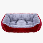 panier-pour-chien-rouge-rectangulaire-vide