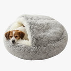 panier-pour-chien-semi-ferme-en-fourrure-gris