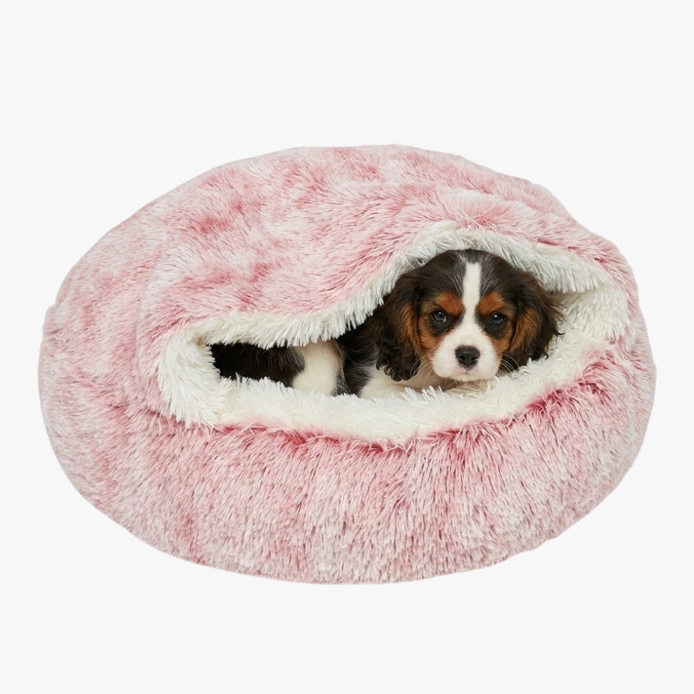 panier-pour-chien-semi-ferme-en-fourrure-rose
