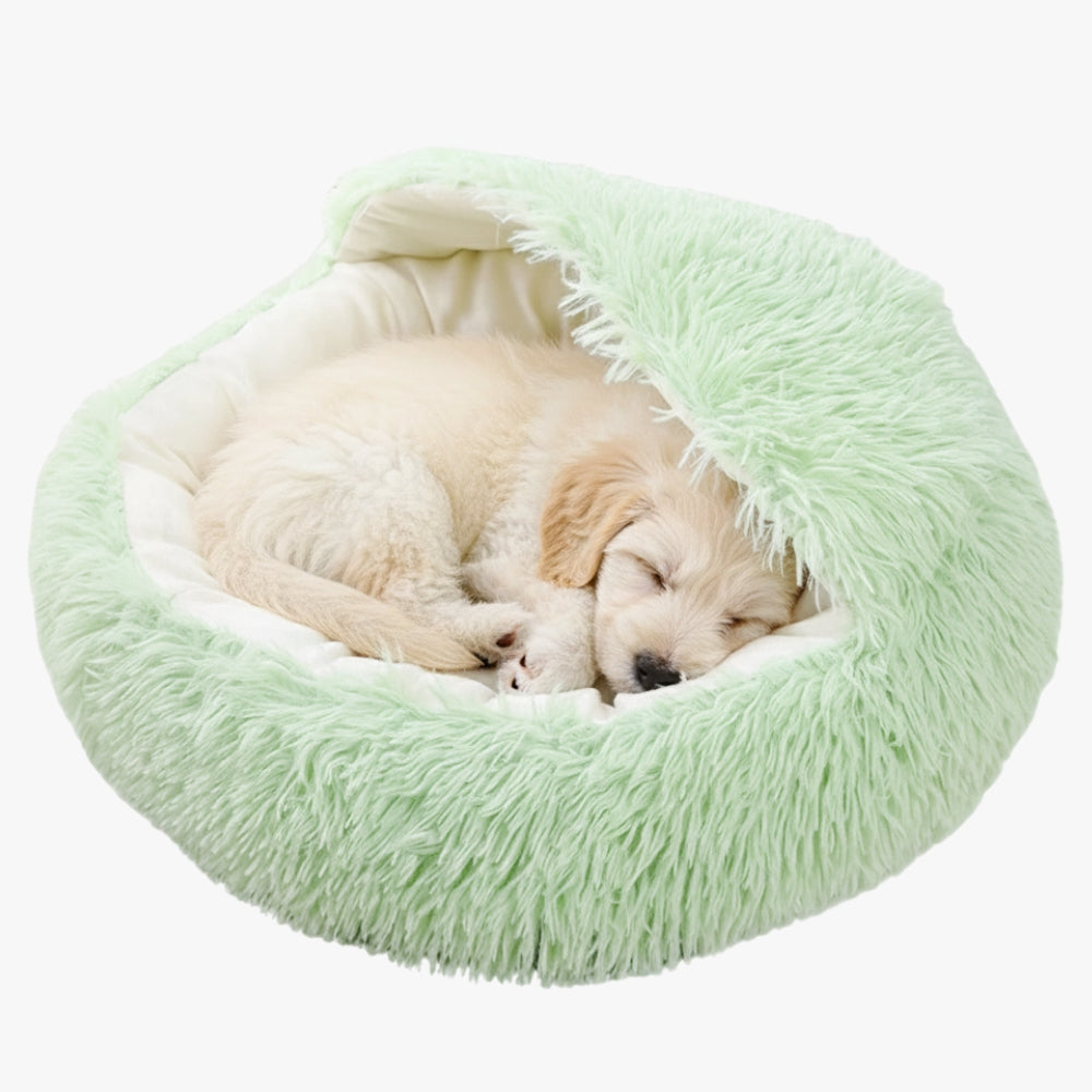 panier-pour-chien-semi-ferme-vert