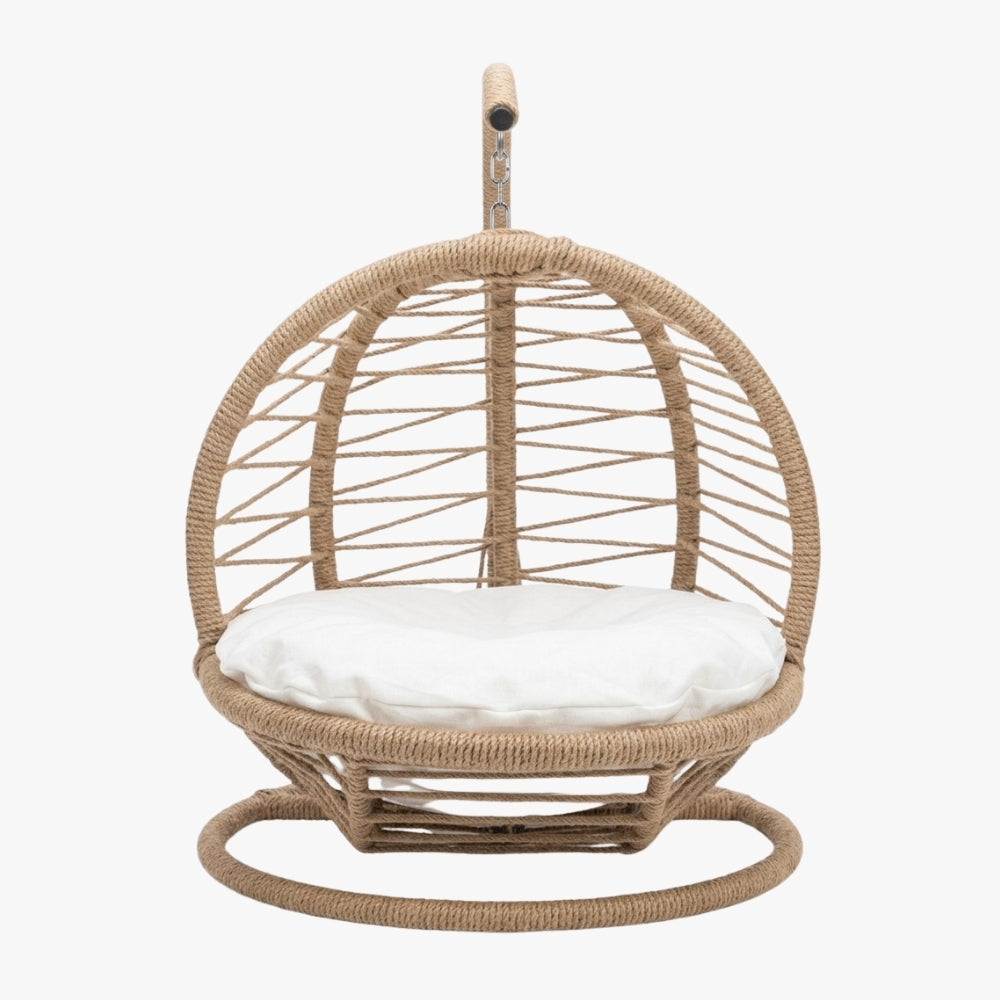 panier-pour-chien-suspendu-en-jute-vide