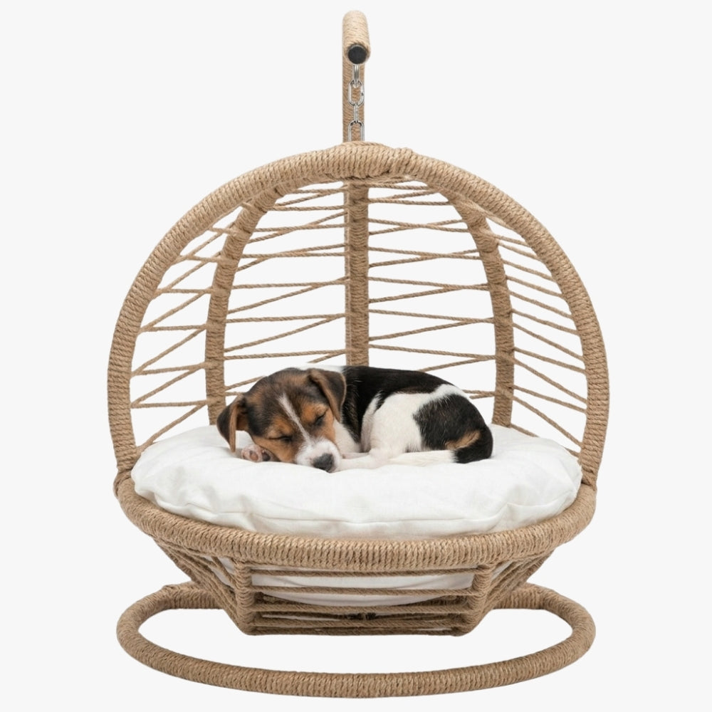 panier-pour-chien-suspendu-en-jute