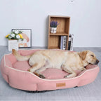panier-pour-grand-chien-rembourre-avec-rebords-rose-situation-2