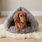 panier-pour-petit-chien-chausson-moelleux-gris-situation-teckel