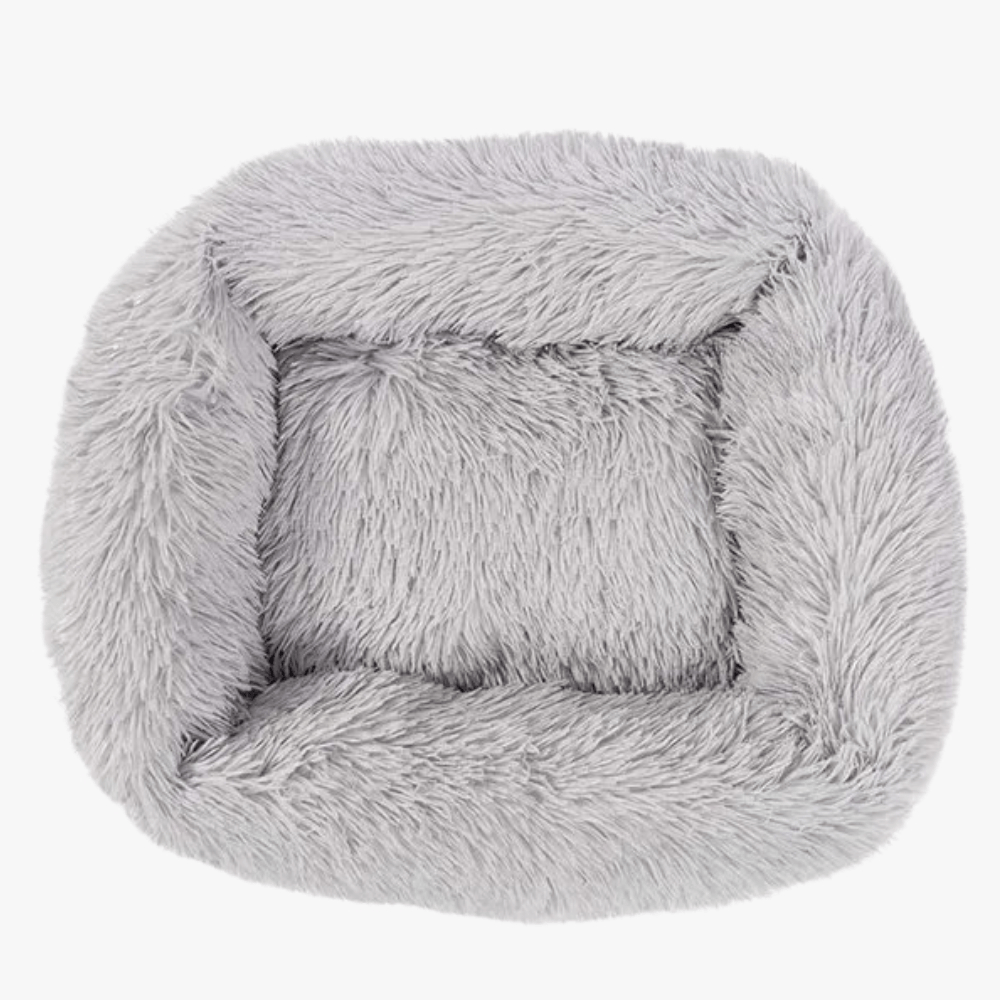 Panier pour Chien Rectangulaire Moelleux en Fourrure