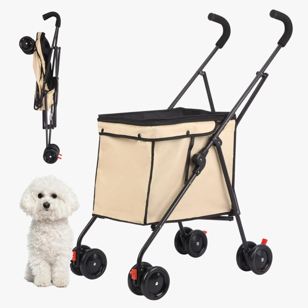 poussette-pour-chien-15-kg-beige