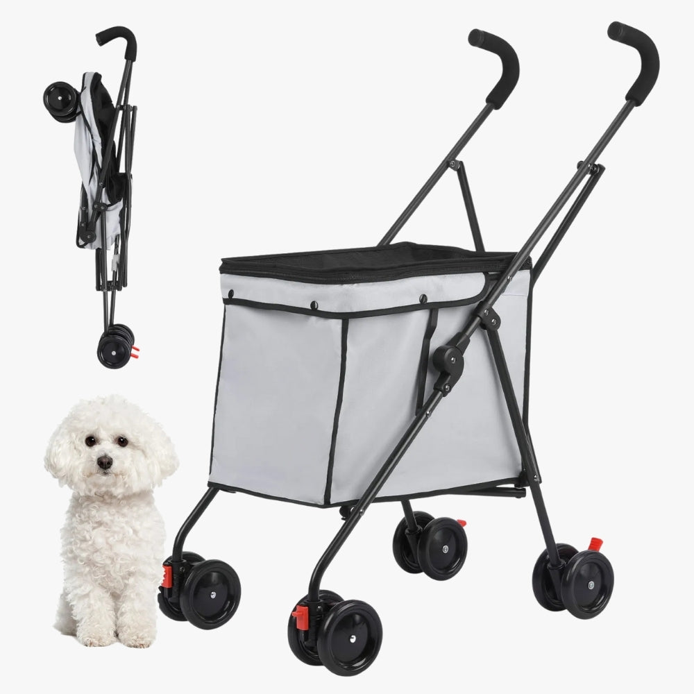 poussette-pour-chien-15-kg-gris