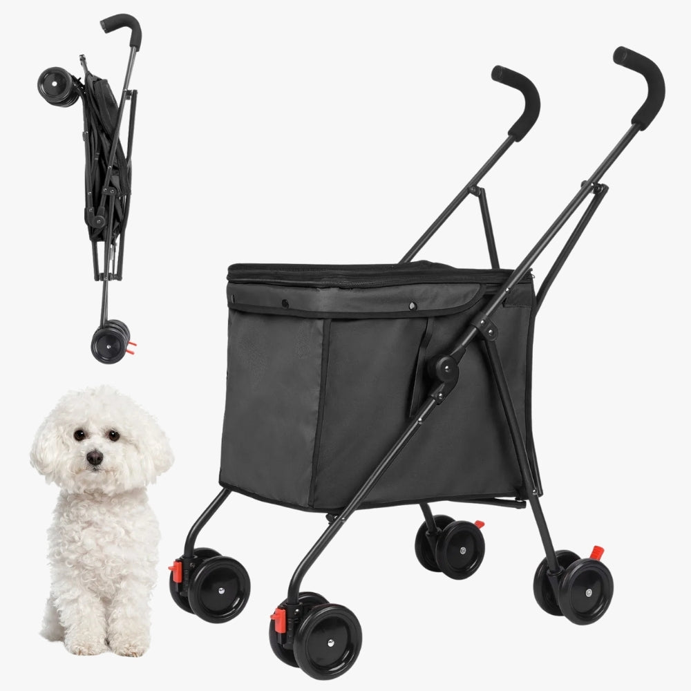poussette-pour-chien-15-kg-noir