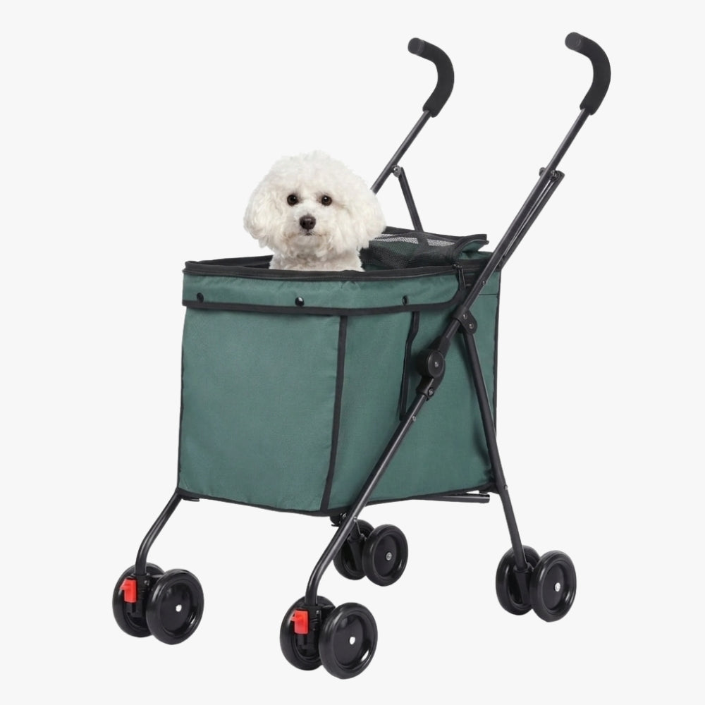 poussette-pour-chien-15-kg-vert-2