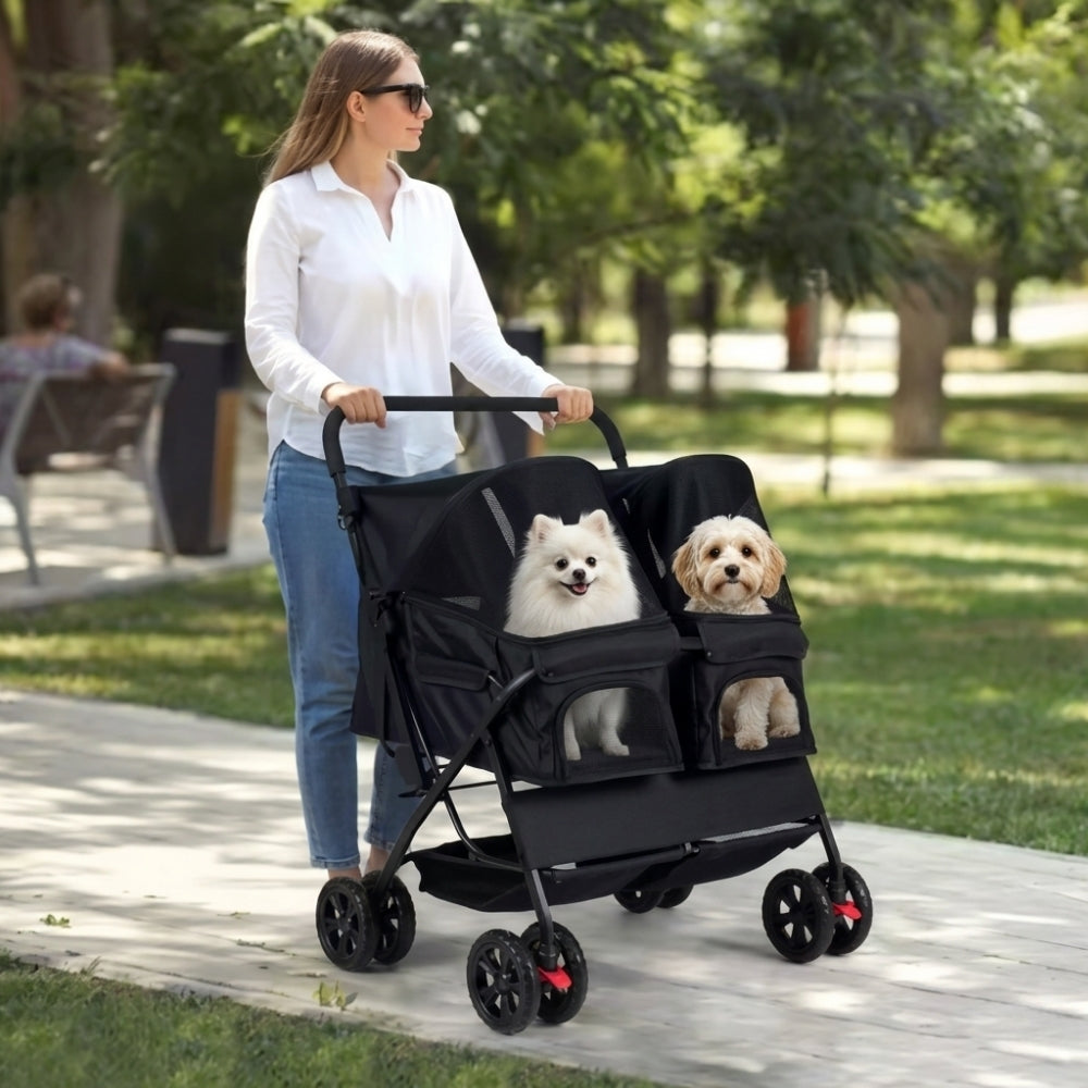 poussette-pour-chien-double-femme
