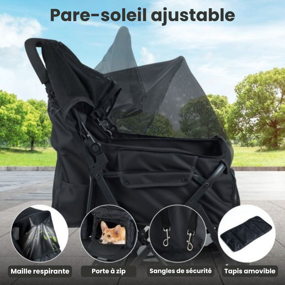 poussette-pour-chien-double-roues-avantages