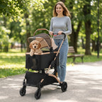 poussette-pour-chien-pliable-tout-terrains-noir-et-bronze-promenade