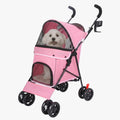 poussette-pour-petit-chien-pliable-rose-1