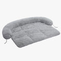protection-de-canape-pour-chien-fourrure-gris-clair-sol