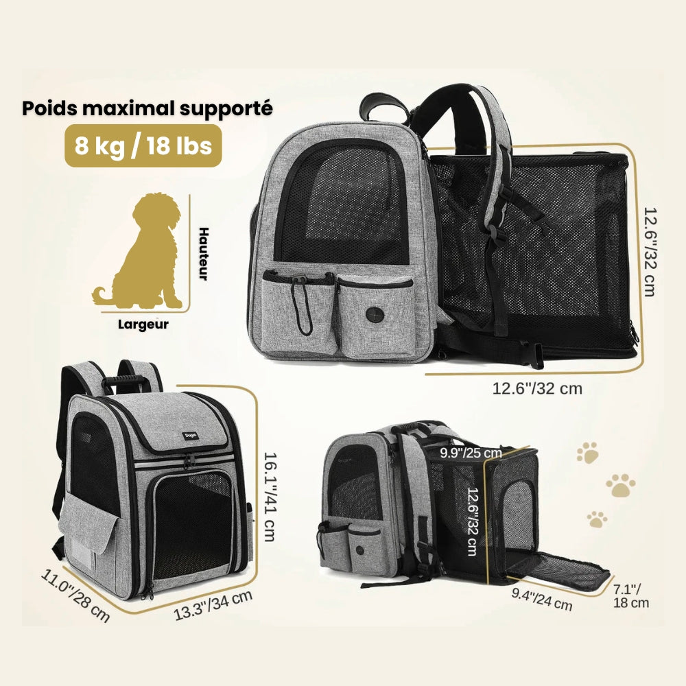 sac-a-dos-pour-petit-chien-convertible-lit-moustiquaire-dimensions