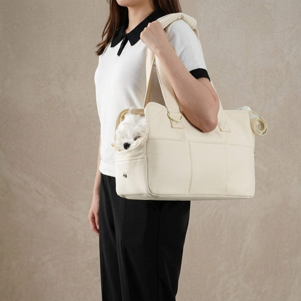 sac-a-main-de-transport-pour-chien-beige-porte