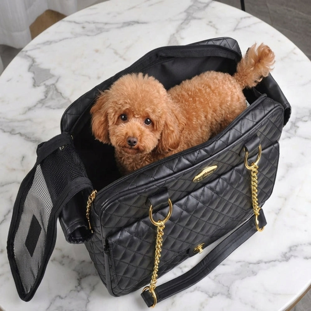 sac-a-main-de-transport-pour-petit-chien-en-cuir-dessus