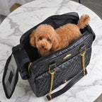 sac-a-main-de-transport-pour-petit-chien-en-cuir-dessus