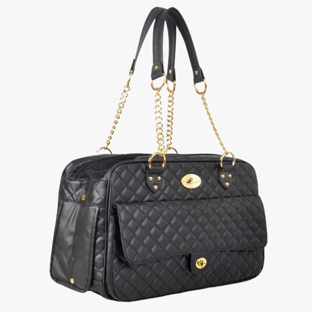 sac-a-main-de-transport-pour-petit-chien-en-cuir-gauche