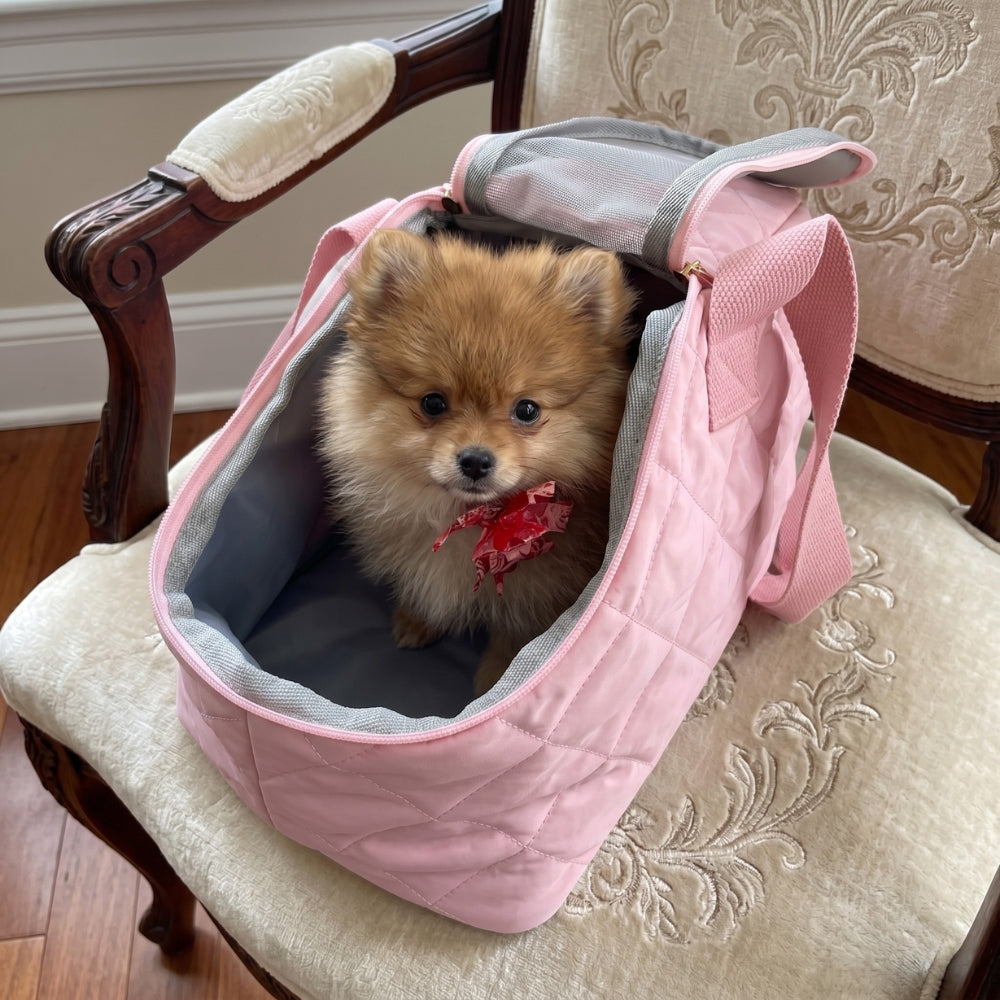 sac-a-main-pour-petit-chien-matelasse-chaise