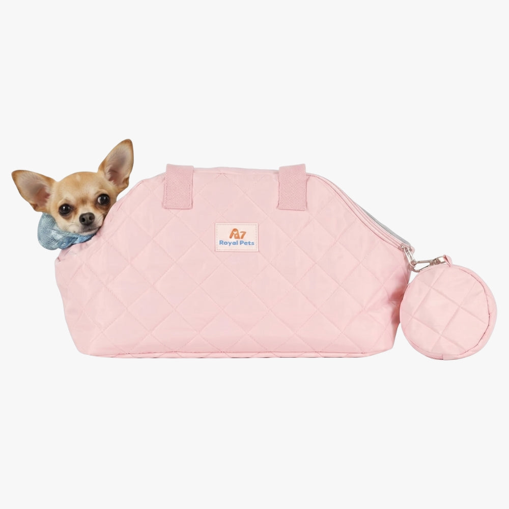 sac-a-main-pour-petit-chien-matelasse-rose