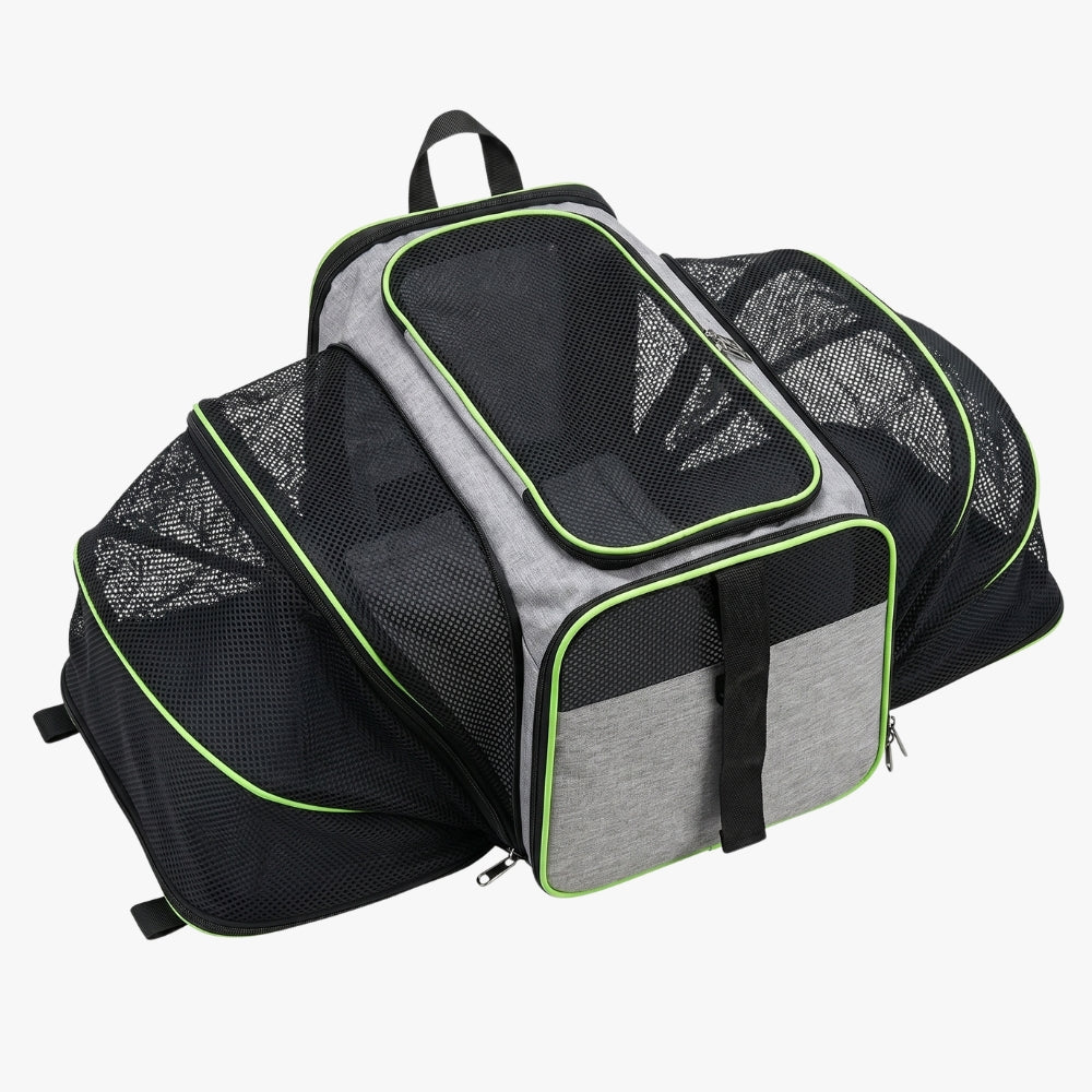 sac-de-transport-pour-chien-convertible-lit-moustiquaire-vert