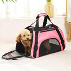 sac-de-transport-pour-petit-chien-respirant-rose-situation