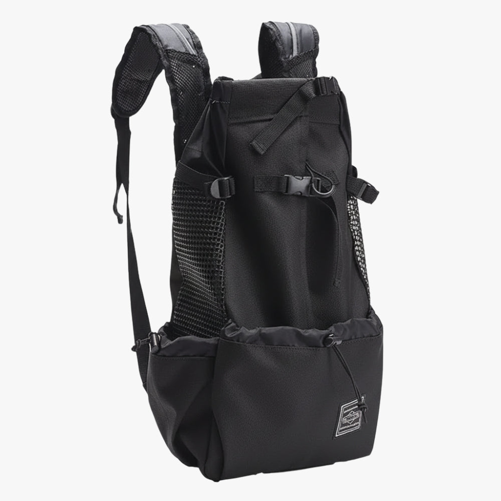sac-dos-de-moto-pour-chien-noir-vide