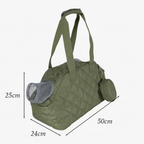 sac-main-pour-petit-chien-vert-militaire-dimensions