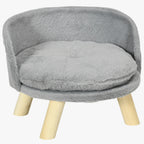 tabouret-pour-chien-gris-vide