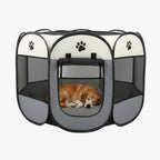 tente-pour-chien-pliable-gris