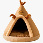 tipi-pour-chien-renne-marron-vide