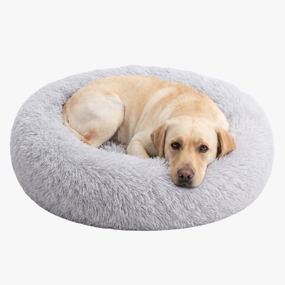 Panier pour Chien Rond Moelleux en Fourrure